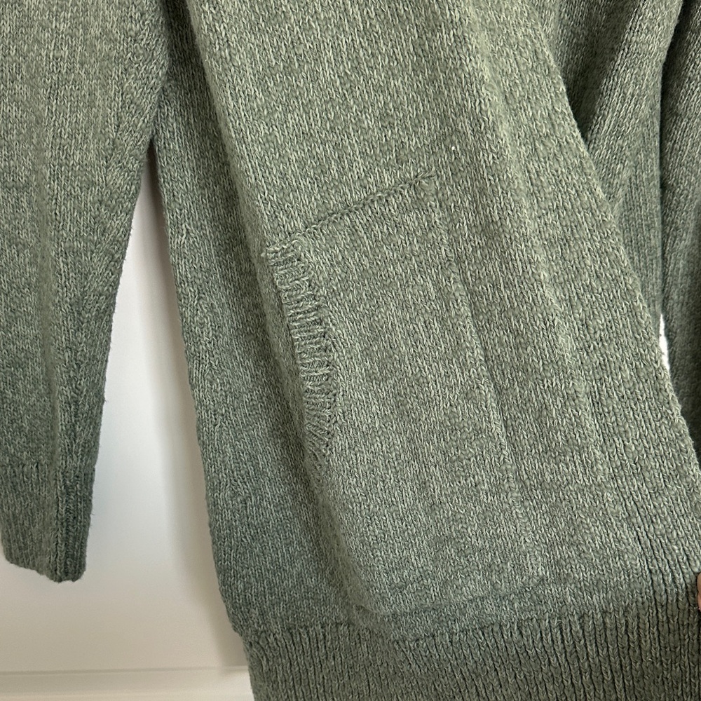 L.L. Bean Sea Green Knit Cardigan - Picture 4 of 4